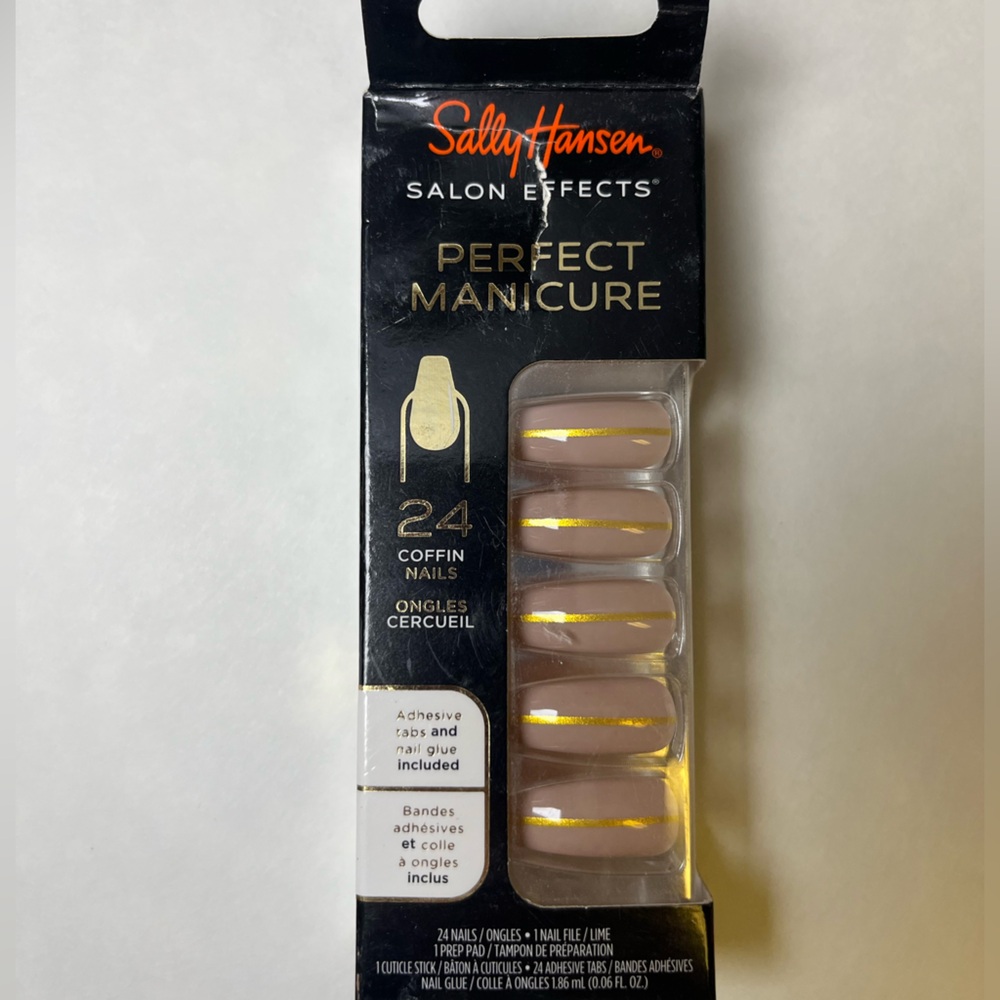 Sally Hansen Salon Effects Perfect Manicure Press on Nails Meet Me In The Metal